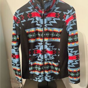 Chaps Colorful western pattern fleece Woman’s medium.